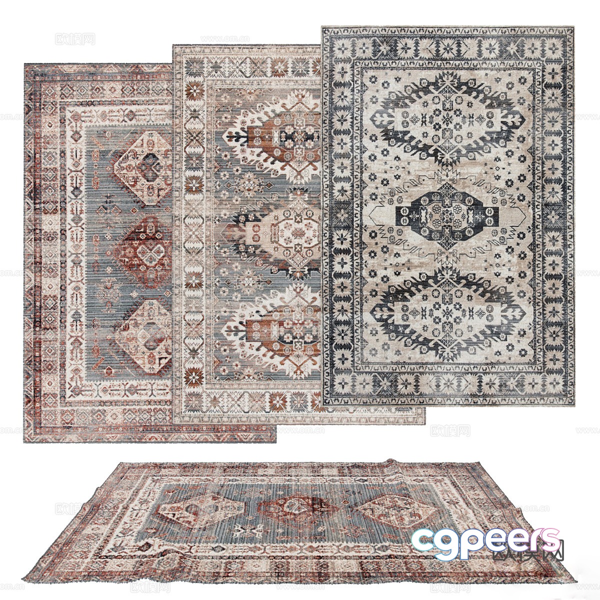Square carpet 3d model Square carpet 3d model