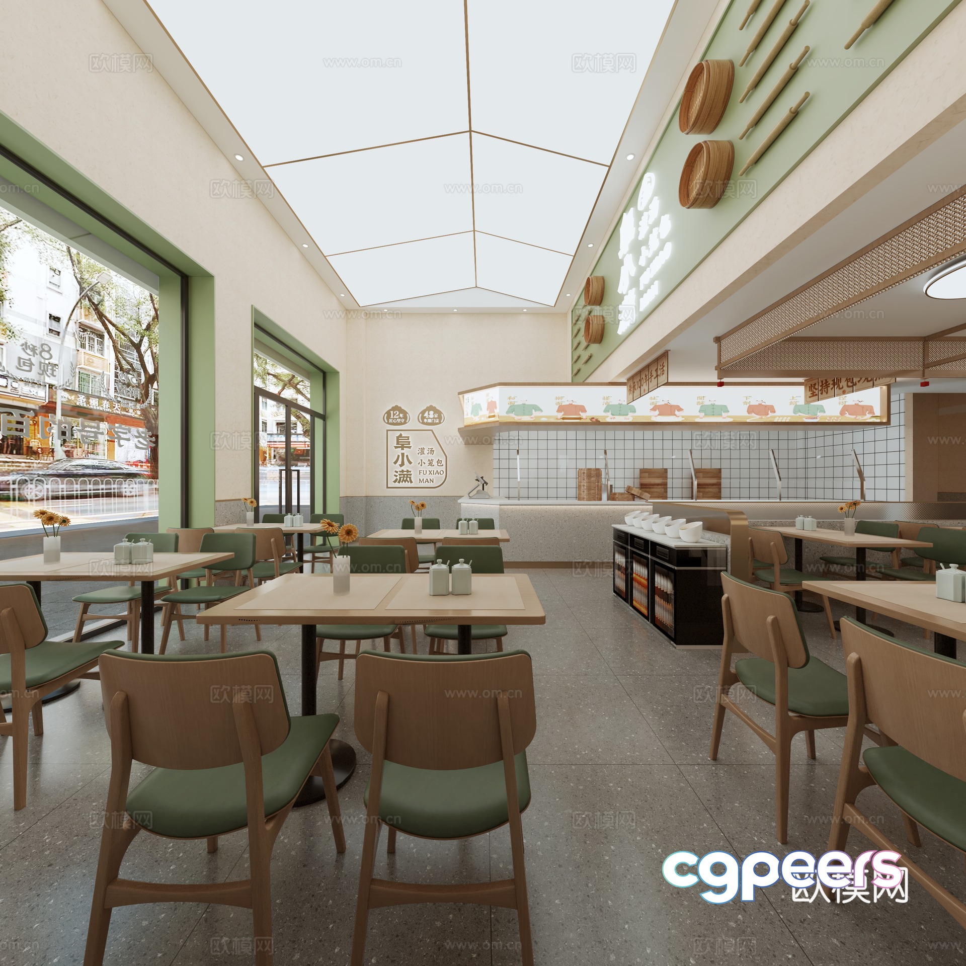 Special breakfast shop 3D model Special breakfast shop 3D model