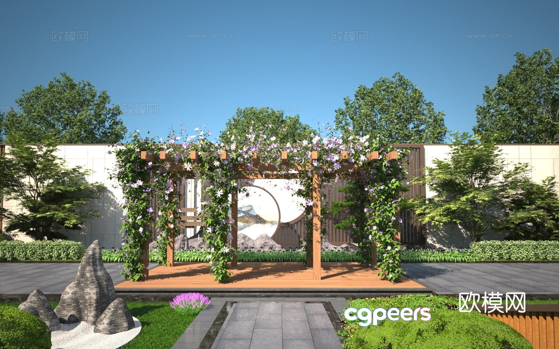 Modern pavilion 3D model Modern pavilion 3D model