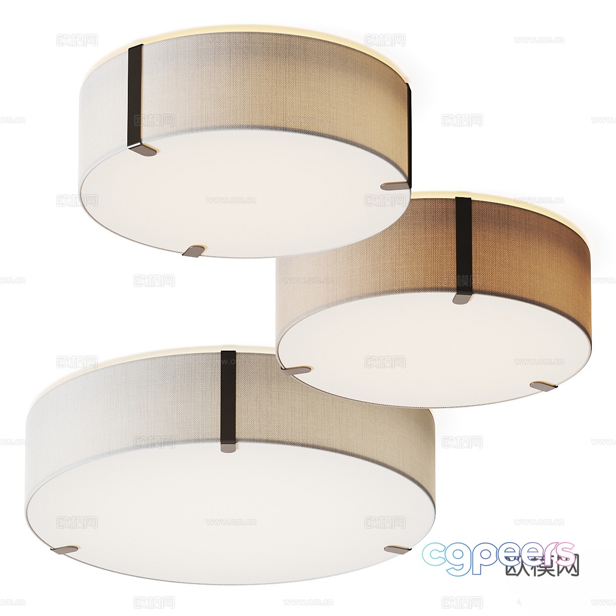 New Chinese ceiling light 3D model New Chinese ceiling light 3D model