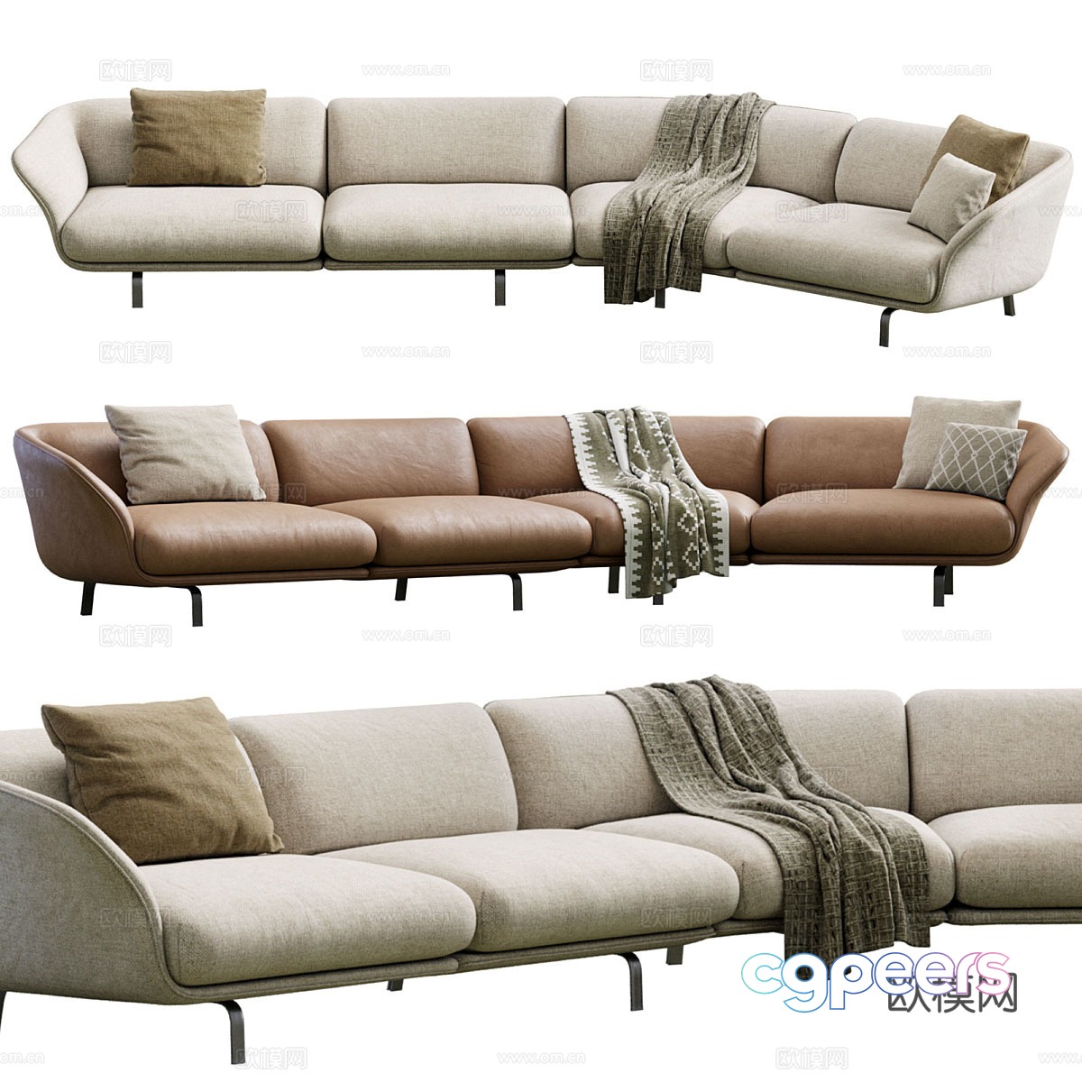 Multiplayer sofa 3d model Multiplayer sofa 3d model