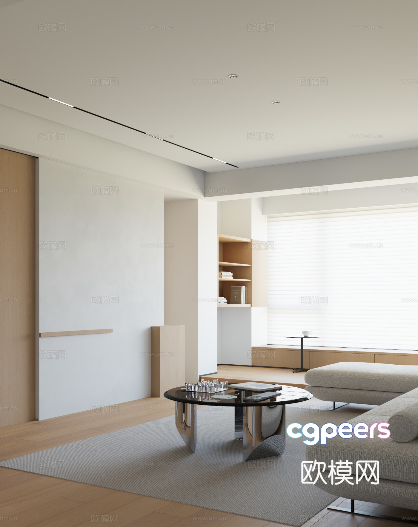 Modern living room 3d model Modern living room 3d model