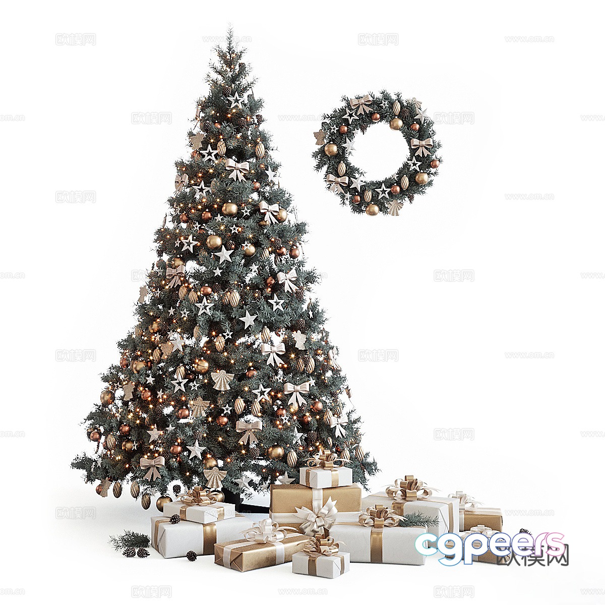 New Year tree 3d model New Year tree 3d model