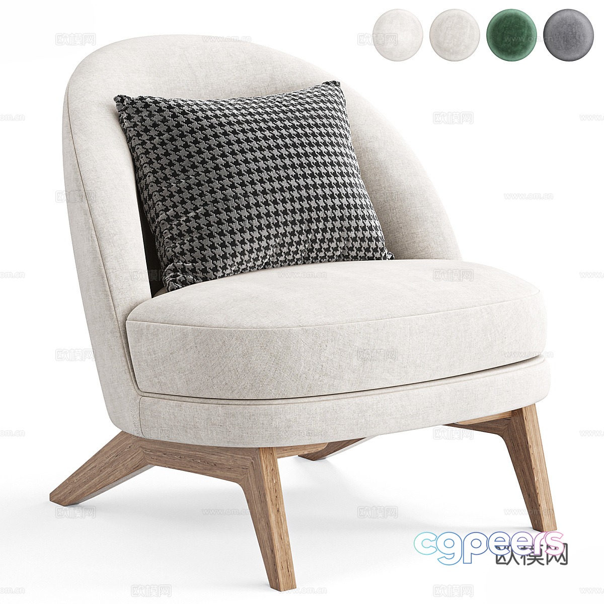 Modern Nordic sofa chair 3d model Modern Nordic sofa chair 3d model