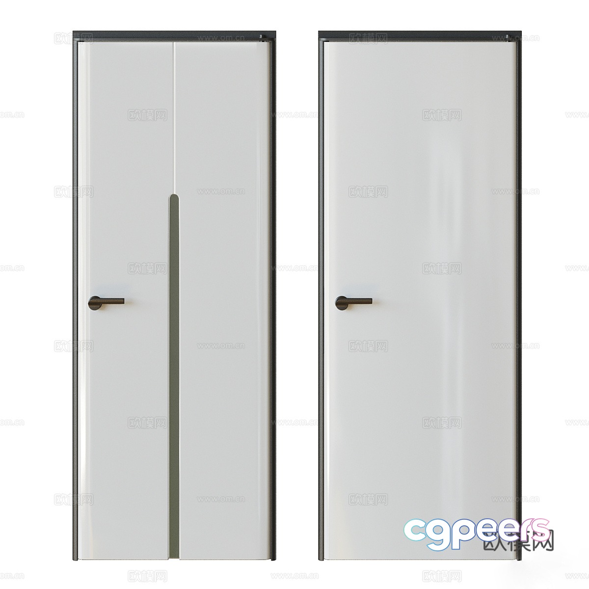 Swing door 3D model Swing door 3D model