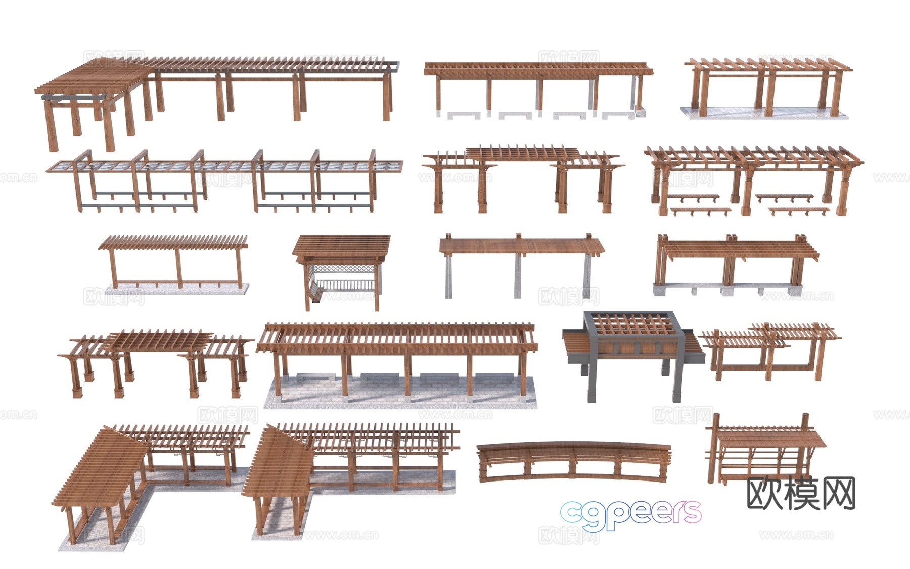 Modern flower stand wooden corridor stand L-shaped corridor stand corridor stand landscape corridor stand 3D model Modern flower stand wooden corridor stand L-shaped corridor stand corridor stand landscape corridor stand 3D model