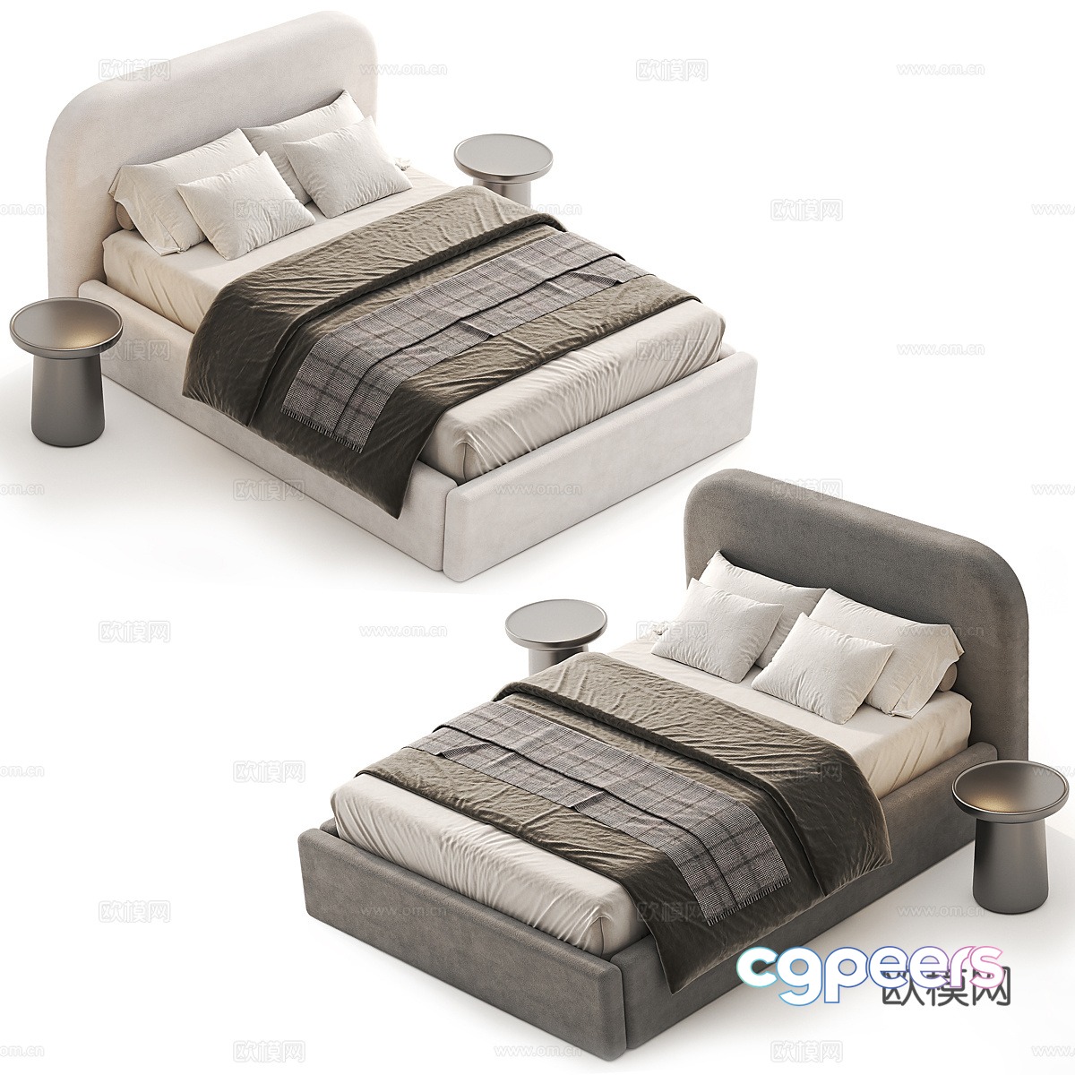 Background double bed 3d model Background double bed 3d model