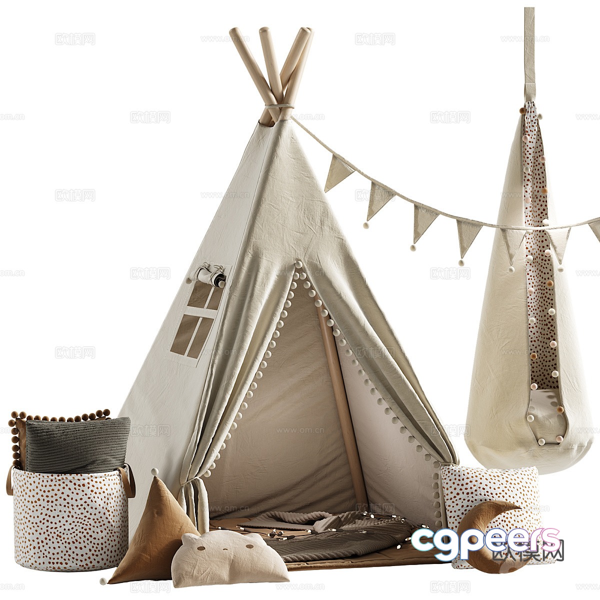 Children’s tent 3d model Children’s tent 3d model