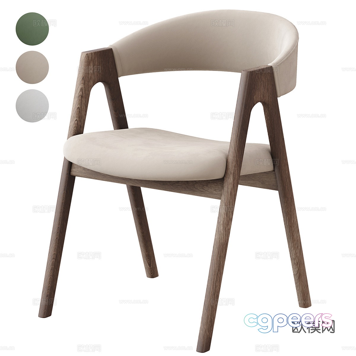 New Chinese single chair 3D model New Chinese single chair 3D model