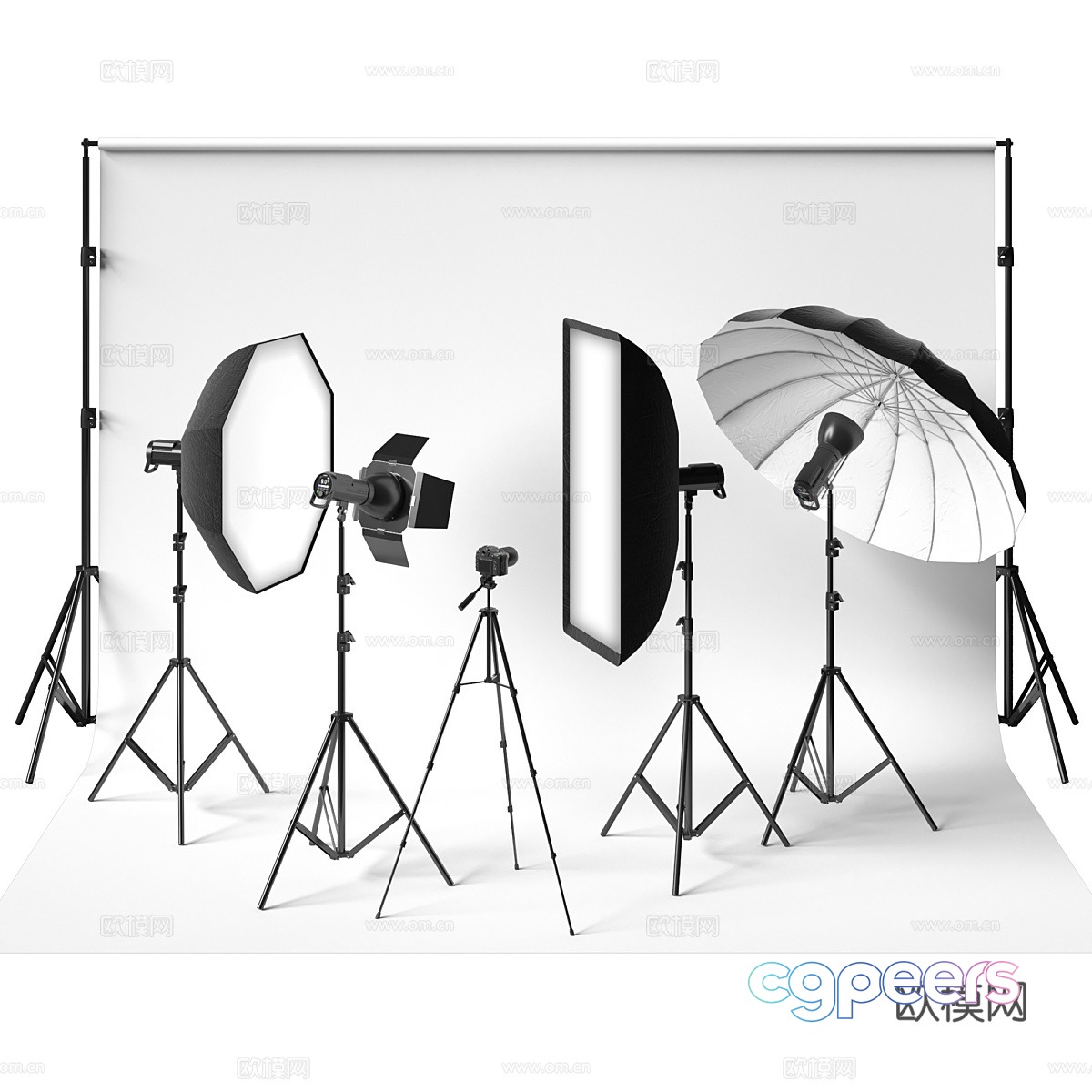 Modern photography equipment Photo Studio kit 3d model Modern photography equipment Photo Studio kit 3d model
