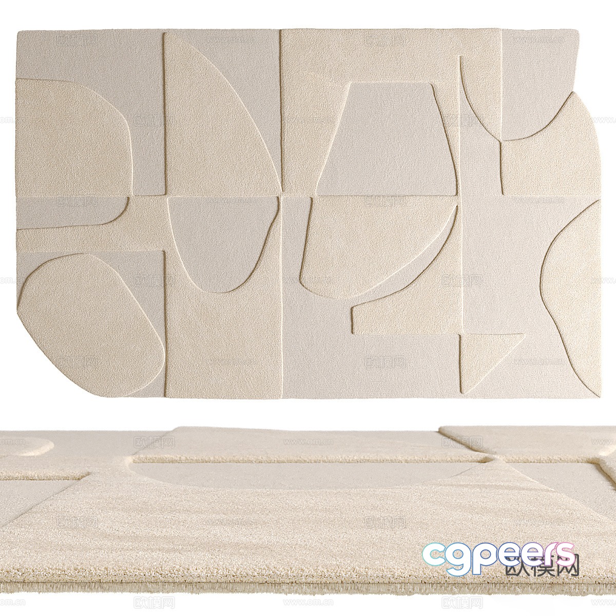Square carpet 3d model Square carpet 3d model