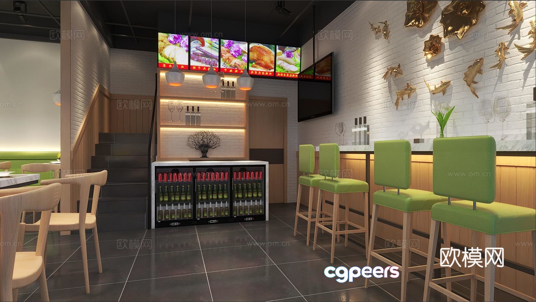 Restaurant 3d model Restaurant 3d model