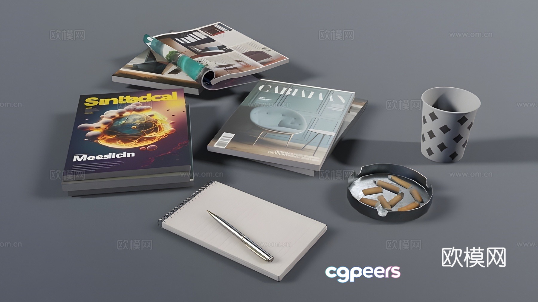 Magazine 3D Model Magazine 3D Model