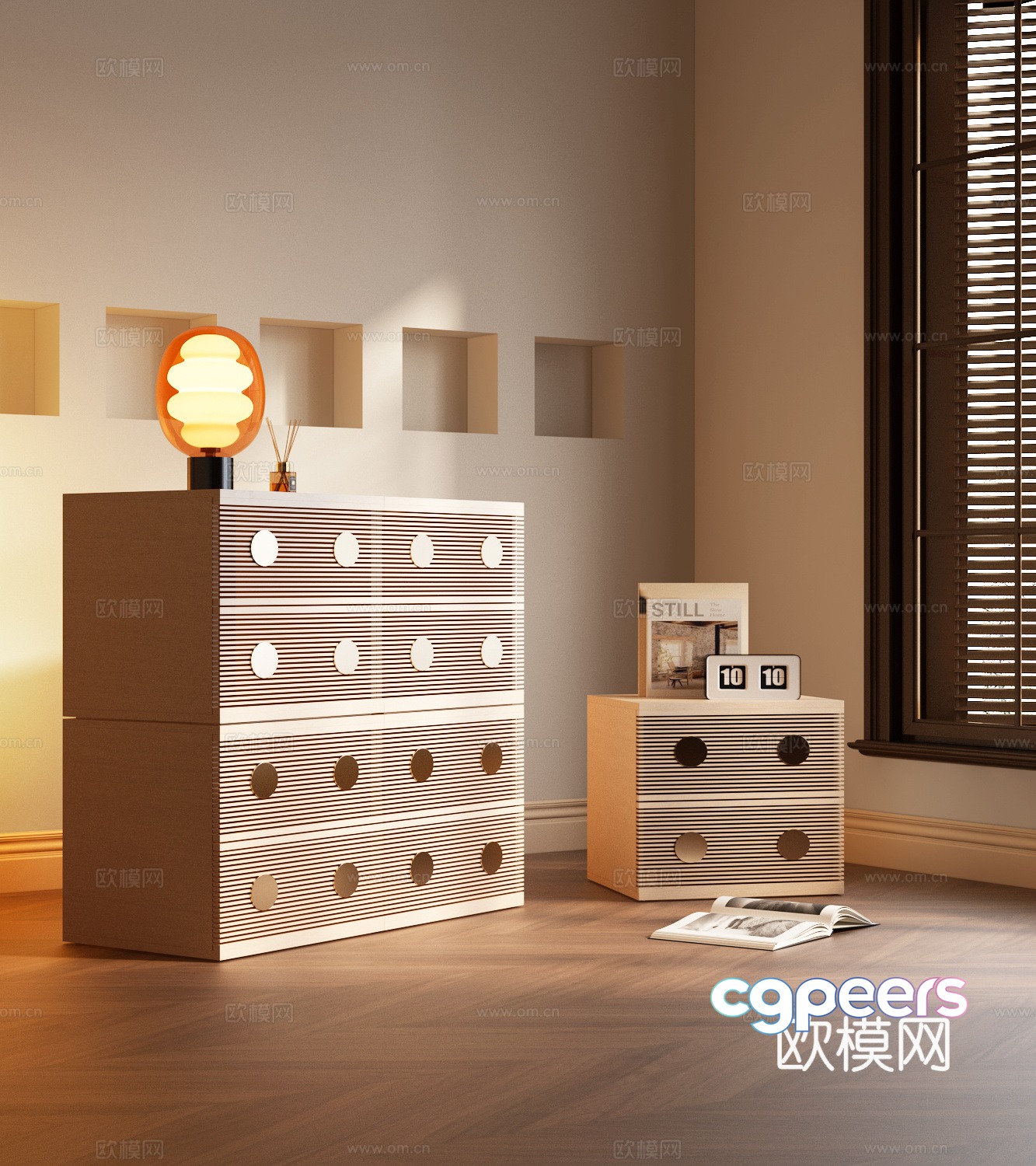 Modern night table 3d model Modern night table 3d model