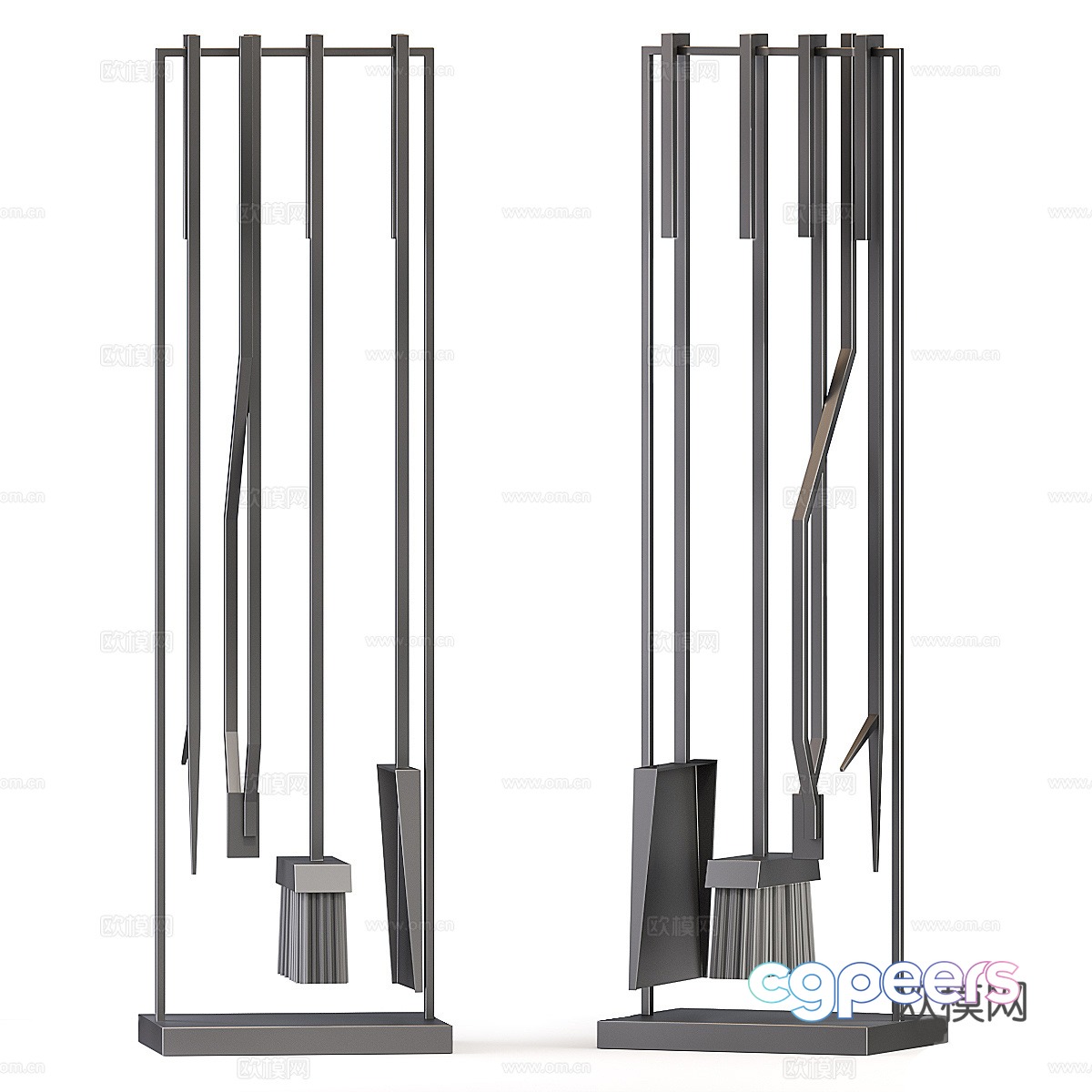 Fireplace accessories 3d model Fireplace accessories 3d model