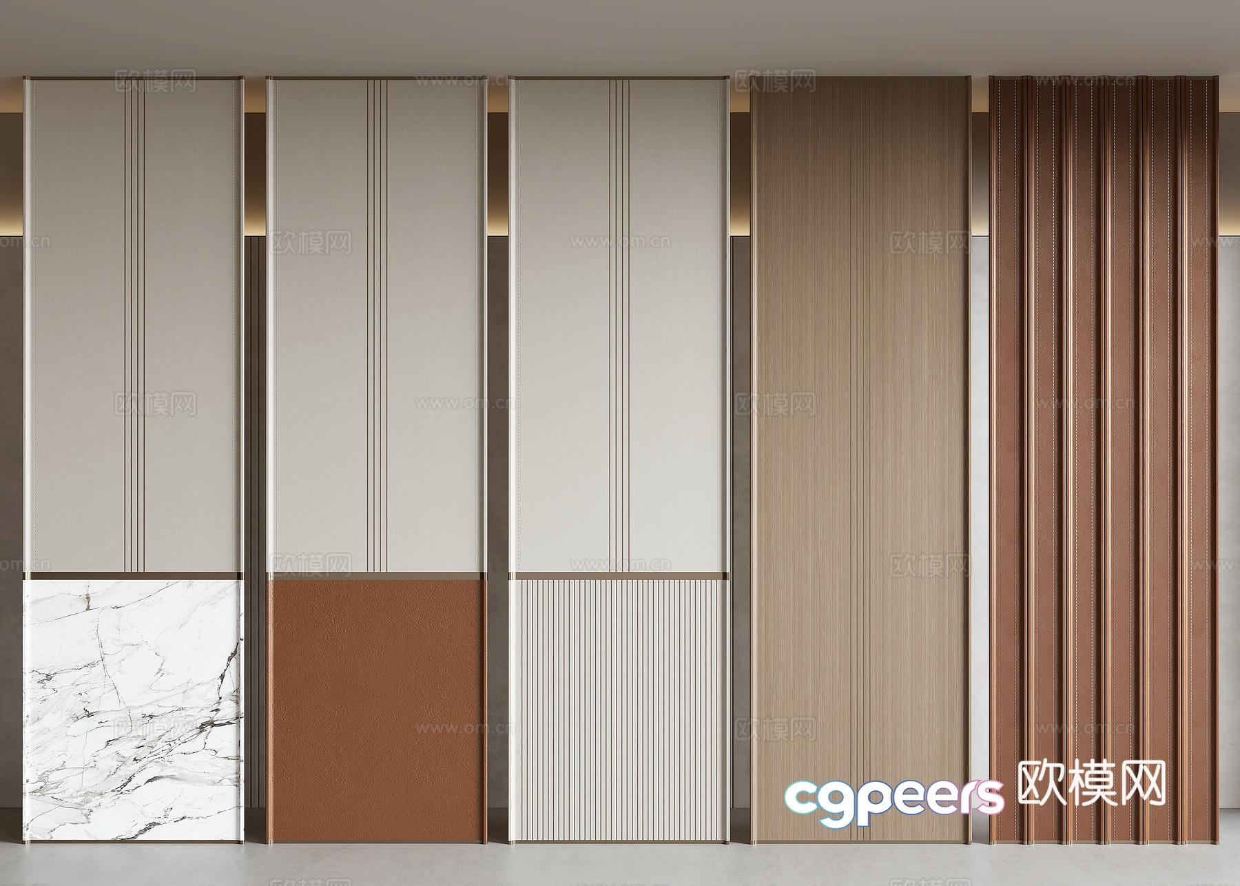 Modern wall panel 3d model Modern wall panel 3d model