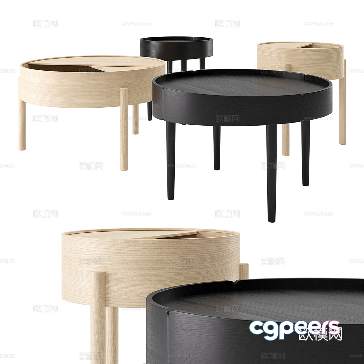 Small coffee table round coffee table 3d model Small coffee table round coffee table 3d model