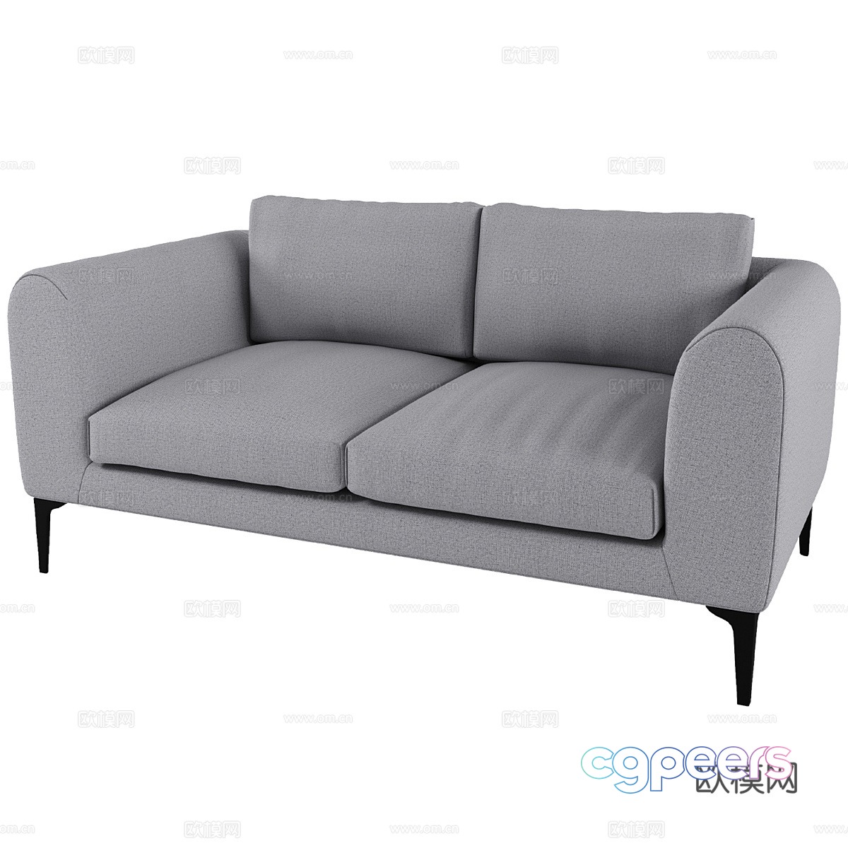 Modern simple double sofa double sofa simple sofa living room sofa pillow 3D model Modern simple double sofa double sofa simple sofa living room sofa pillow 3D model