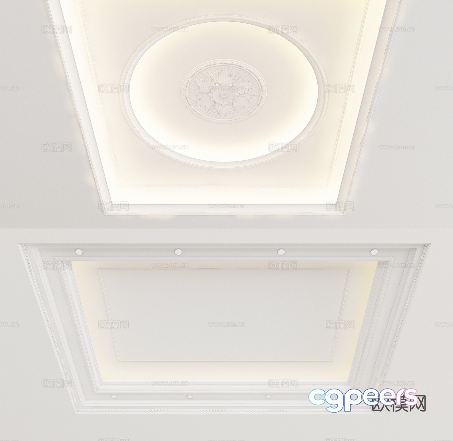 European style ceiling 3D model European style ceiling 3D model