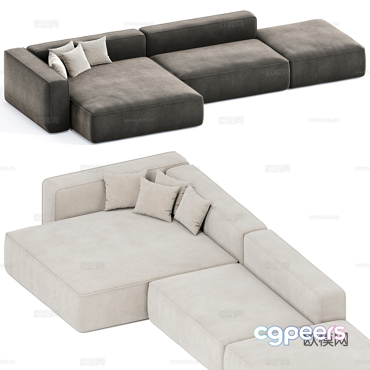Multiplayer sofa 3d model Multiplayer sofa 3d model