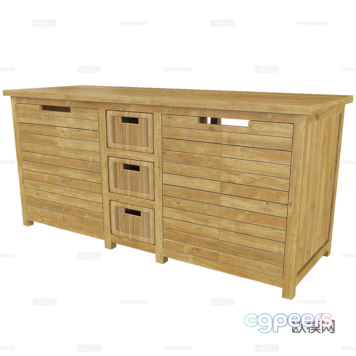 Nordic simple dining sideboard sideboard storage cabinet low cabinet 3d model Nordic simple dining sideboard sideboard storage cabinet low cabinet 3d model