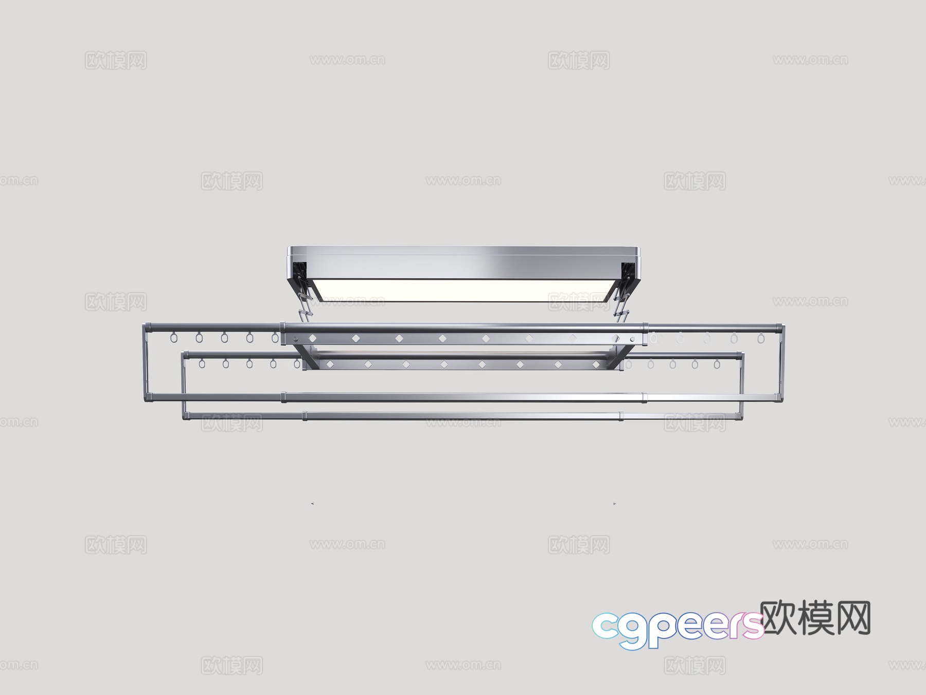 Smart clothes drying hanger 3D model Smart clothes drying hanger 3D model