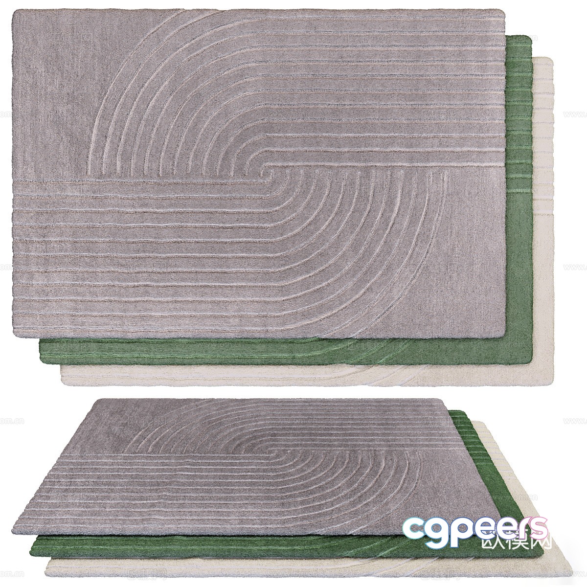 Square carpet 3d model Square carpet 3d model