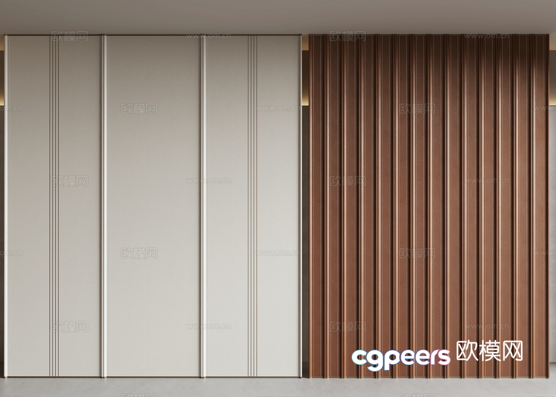 Modern wall panel 3d model Modern wall panel 3d model