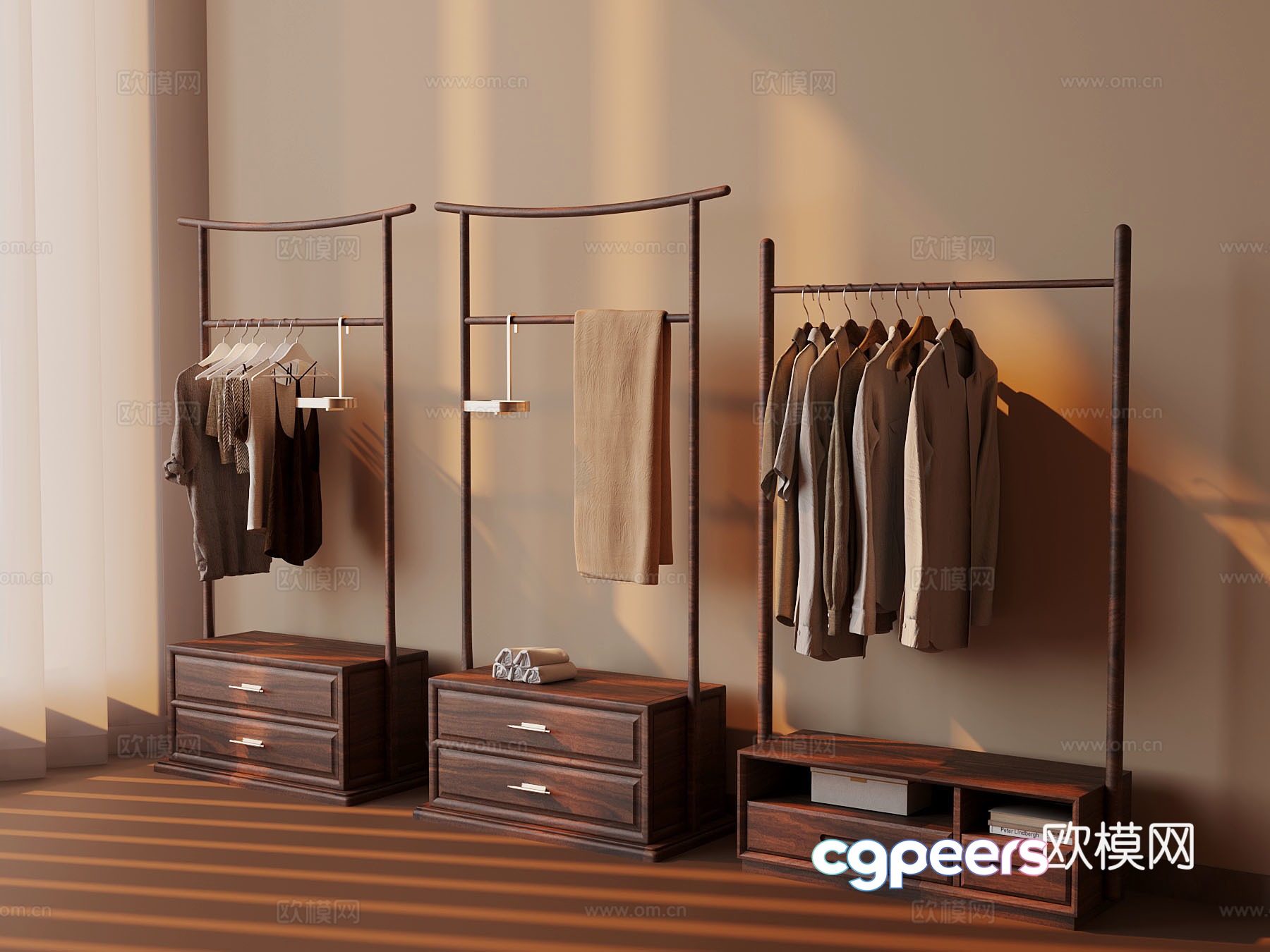 Middle-aged windbreaker hanger 3d model Middle-aged windbreaker hanger 3d model