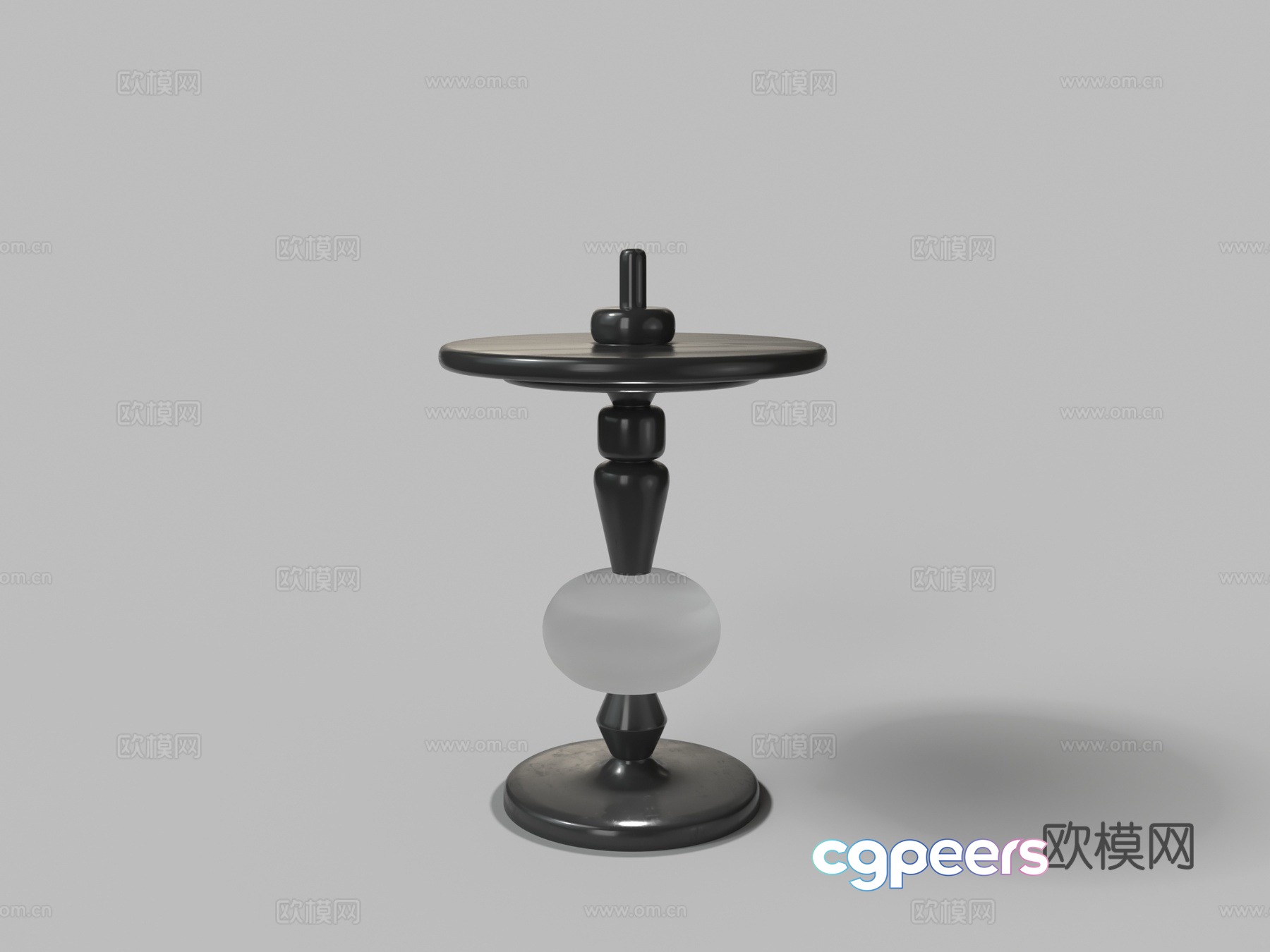 Modern side circle 3D model Modern side circle 3D model