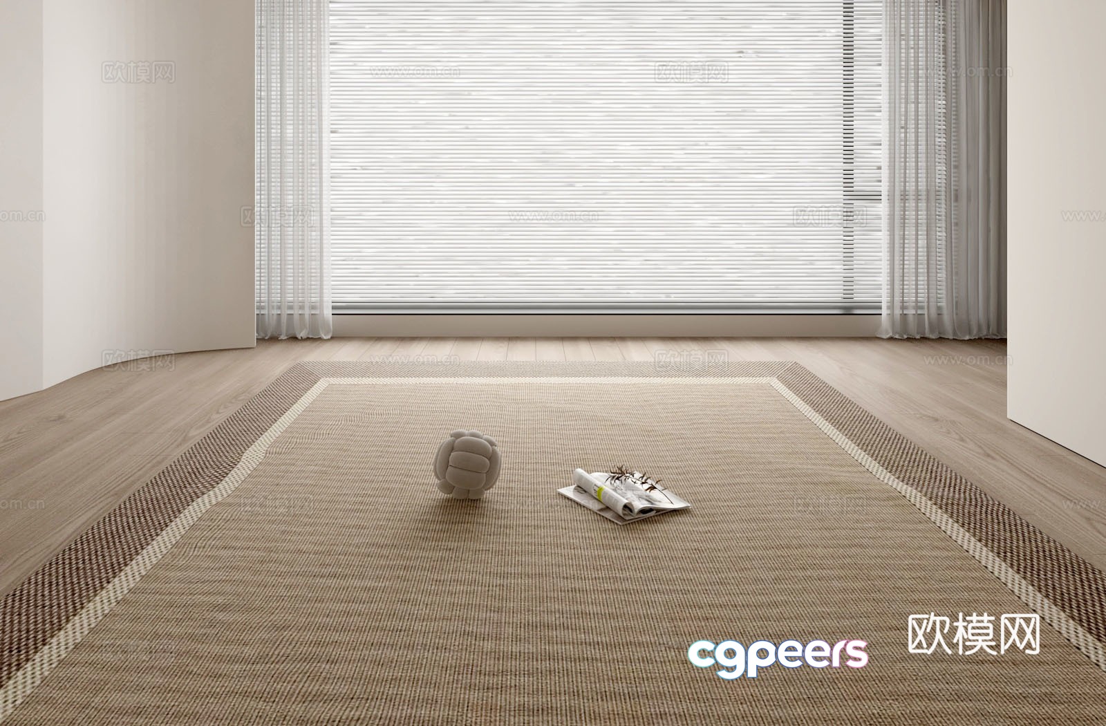 Modern carpet blinds curtain screen 3d model Modern carpet blinds curtain screen 3d model