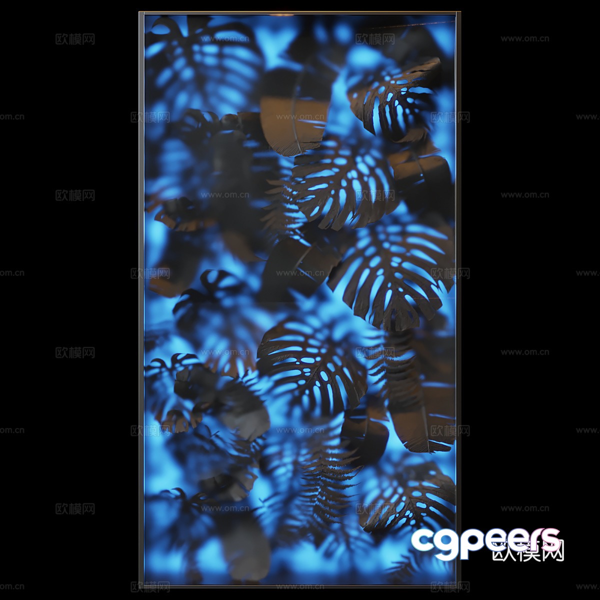 Plant wall decoration 3d model Plant wall decoration 3d model