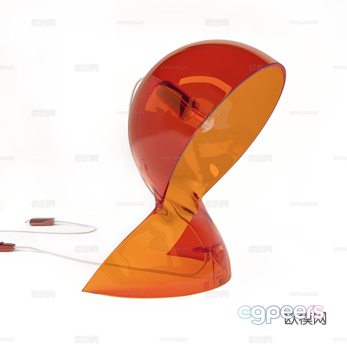 Modern Italian DALU desk lamp 3d model Modern Italian DALU desk lamp 3d model