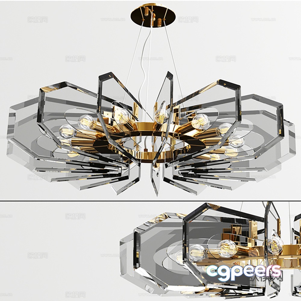 Lamps Chandelier Decorative Lights 3D Model Lamps Chandelier Decorative Lights 3D Model