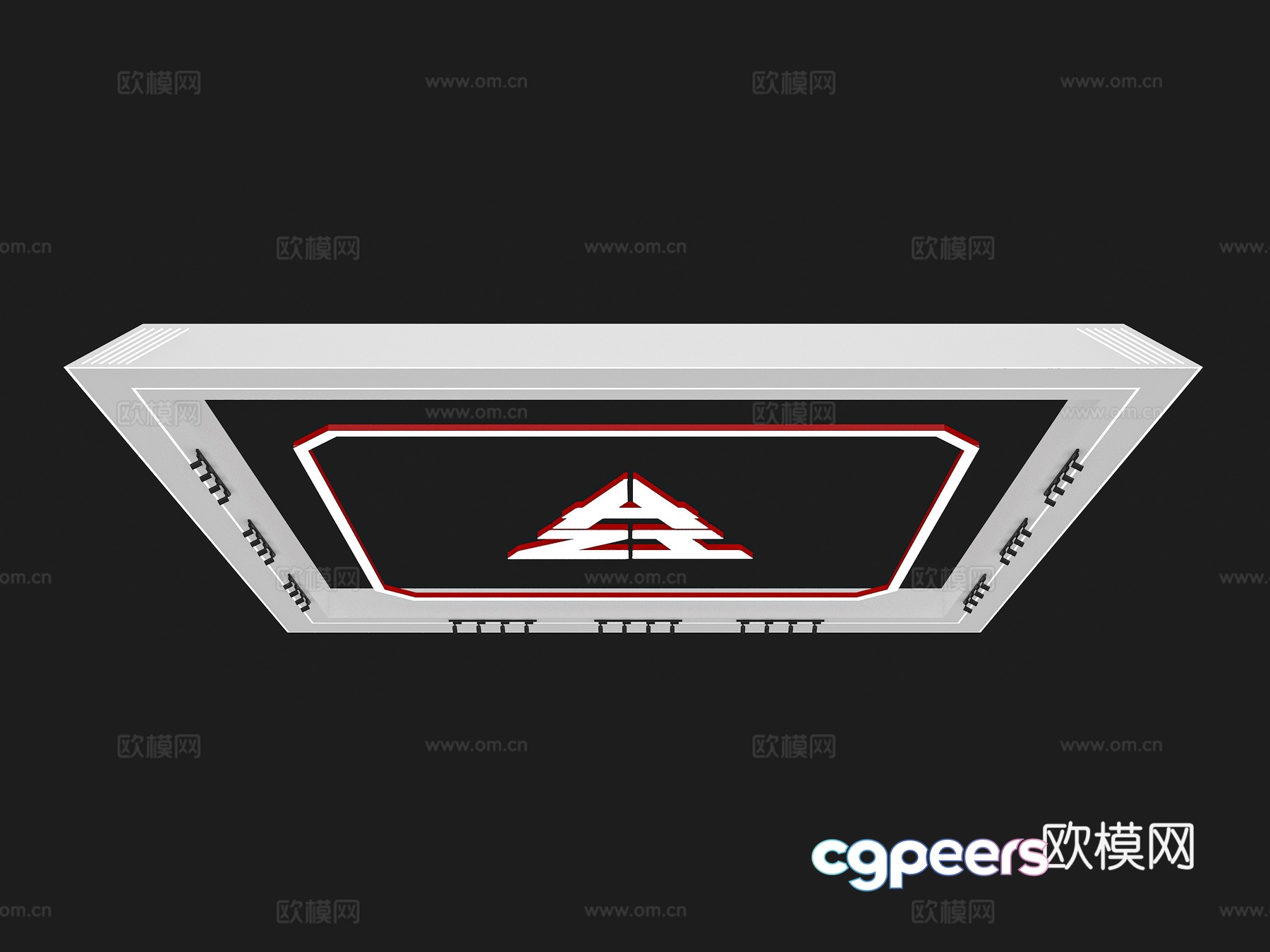 Booth ceiling Booth top structure turs rack ceiling Door head structure Exhibition booth 3D model Booth ceiling Booth top structure turs rack ceiling Door head structure Exhibition booth 3D model