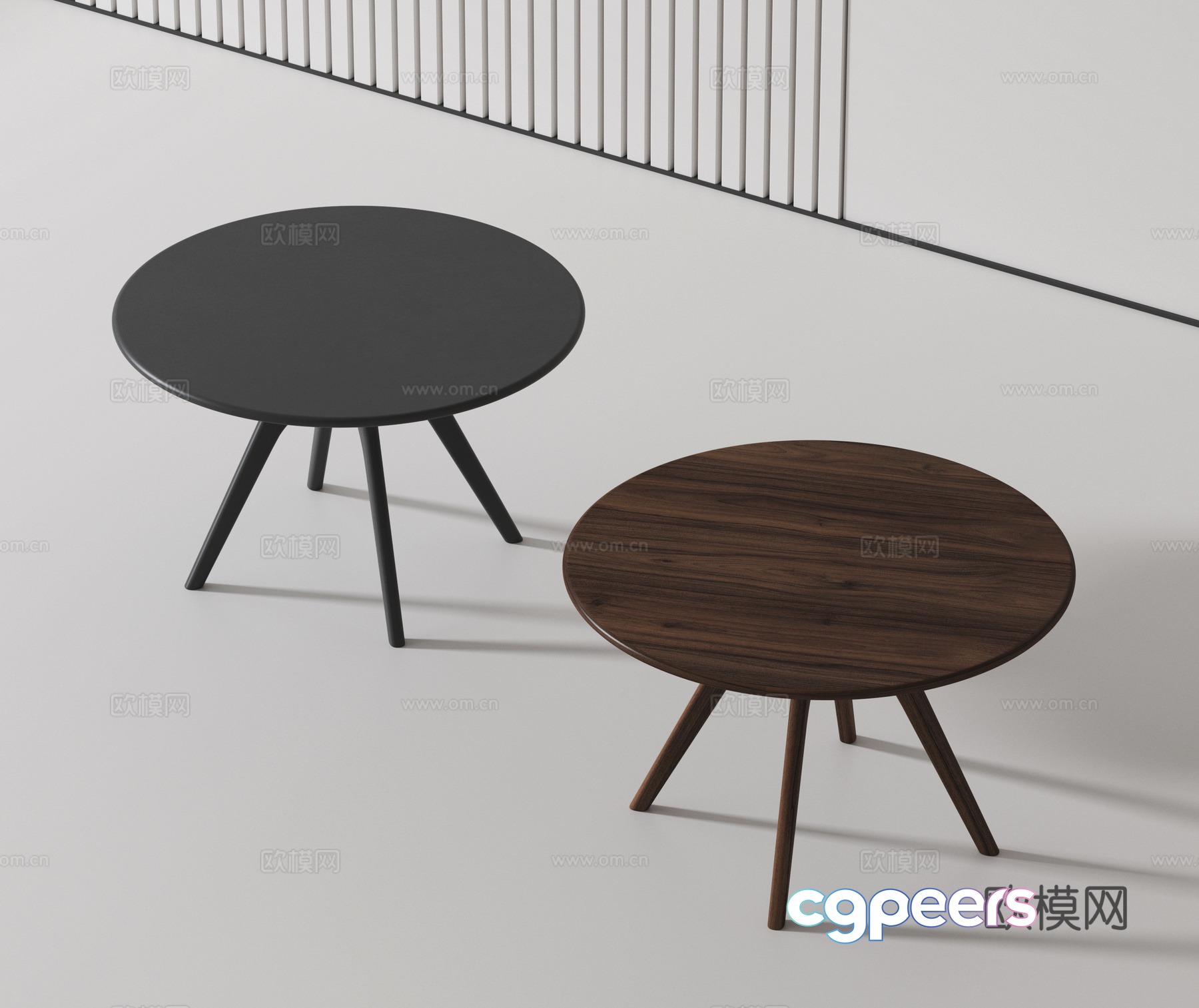 Modern dining table 3d model Modern dining table 3d model