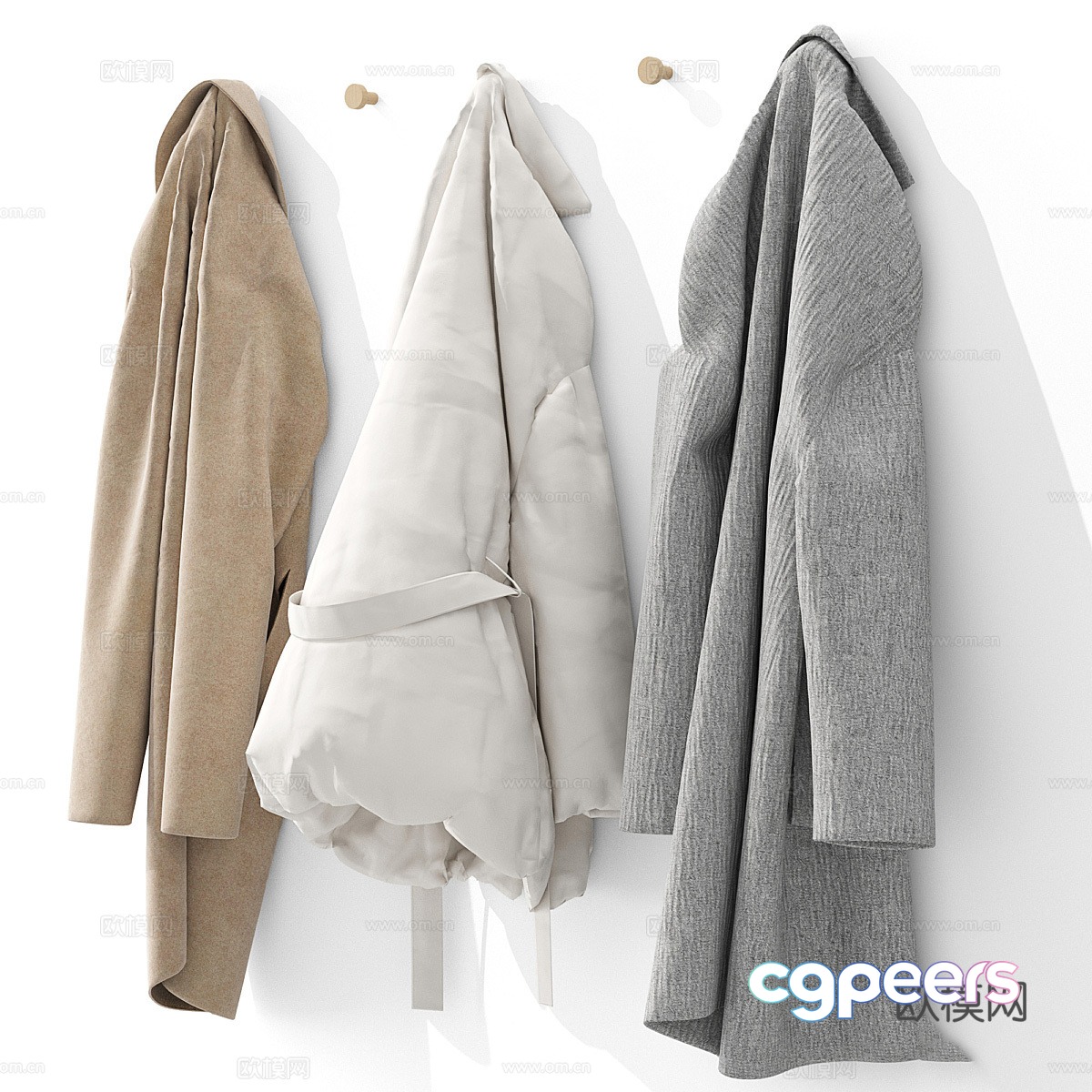 Modern Clothes Hat Hat Hook 3D Model Modern Clothes Hat Hat Hook 3D Model