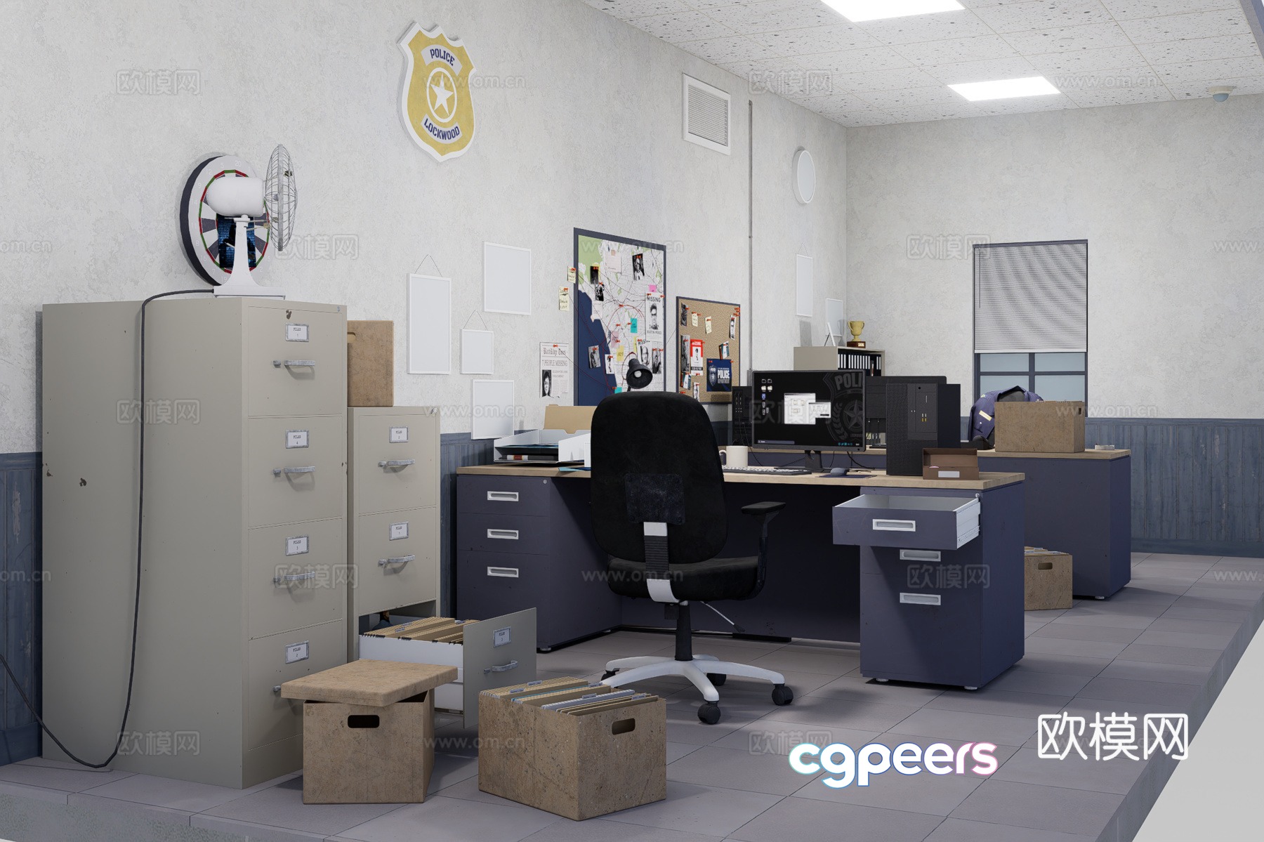 Office 3d model Office 3d model