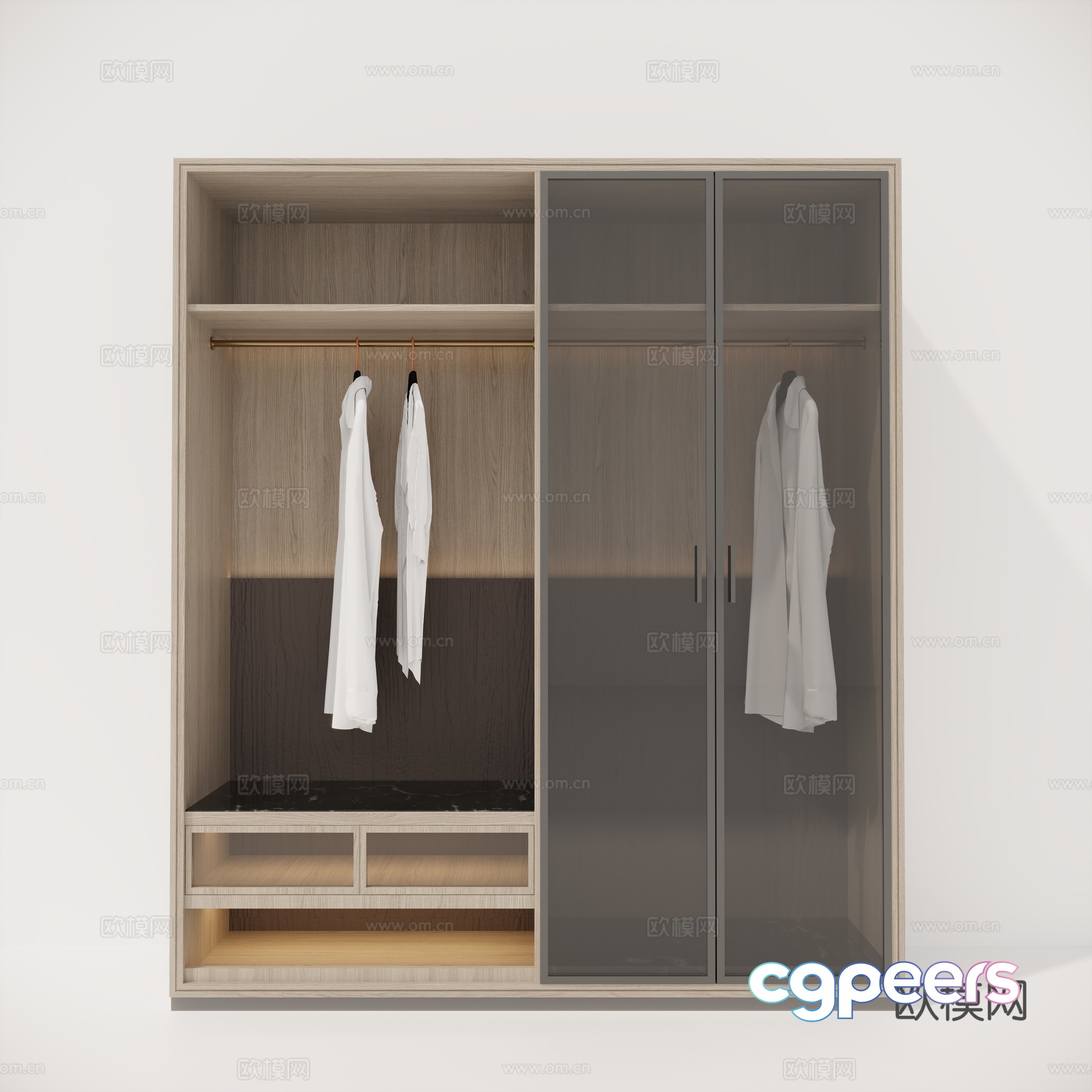 Wardrobe Decorative Cabinet 3D Model Wardrobe Decorative Cabinet 3D Model