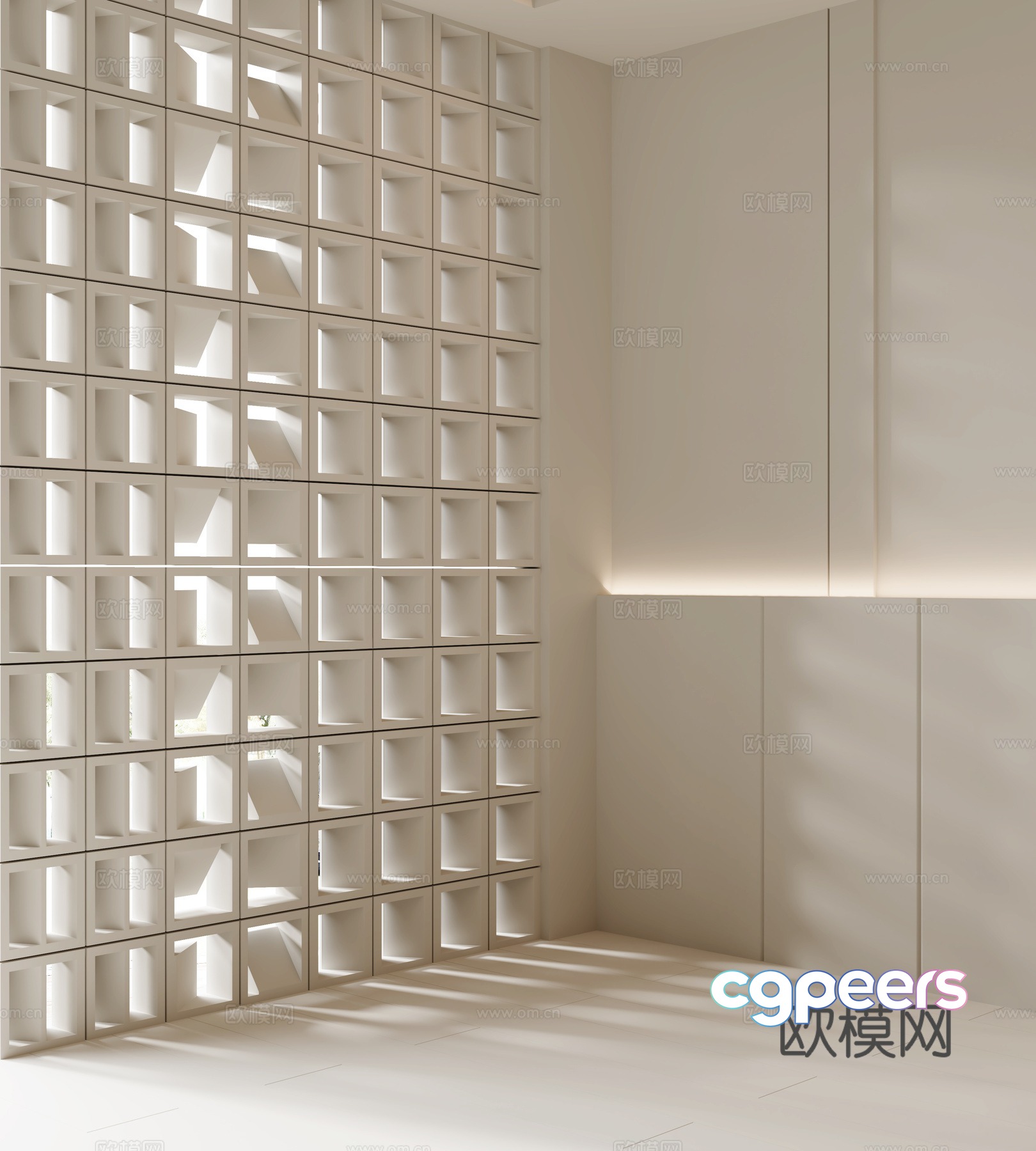 Modern partition 3d model Modern partition 3d model