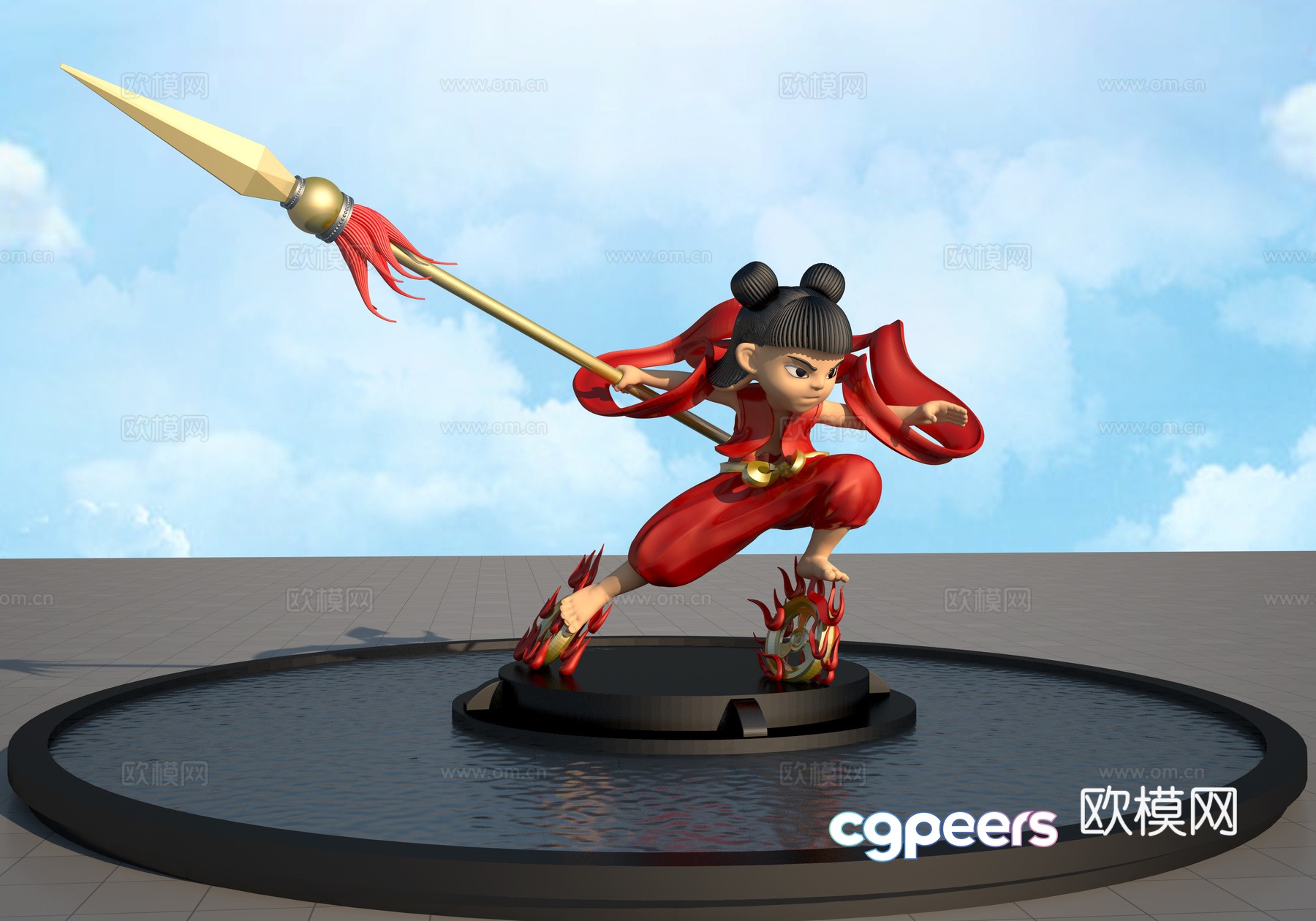 Nezha 3d model Nezha 3d model