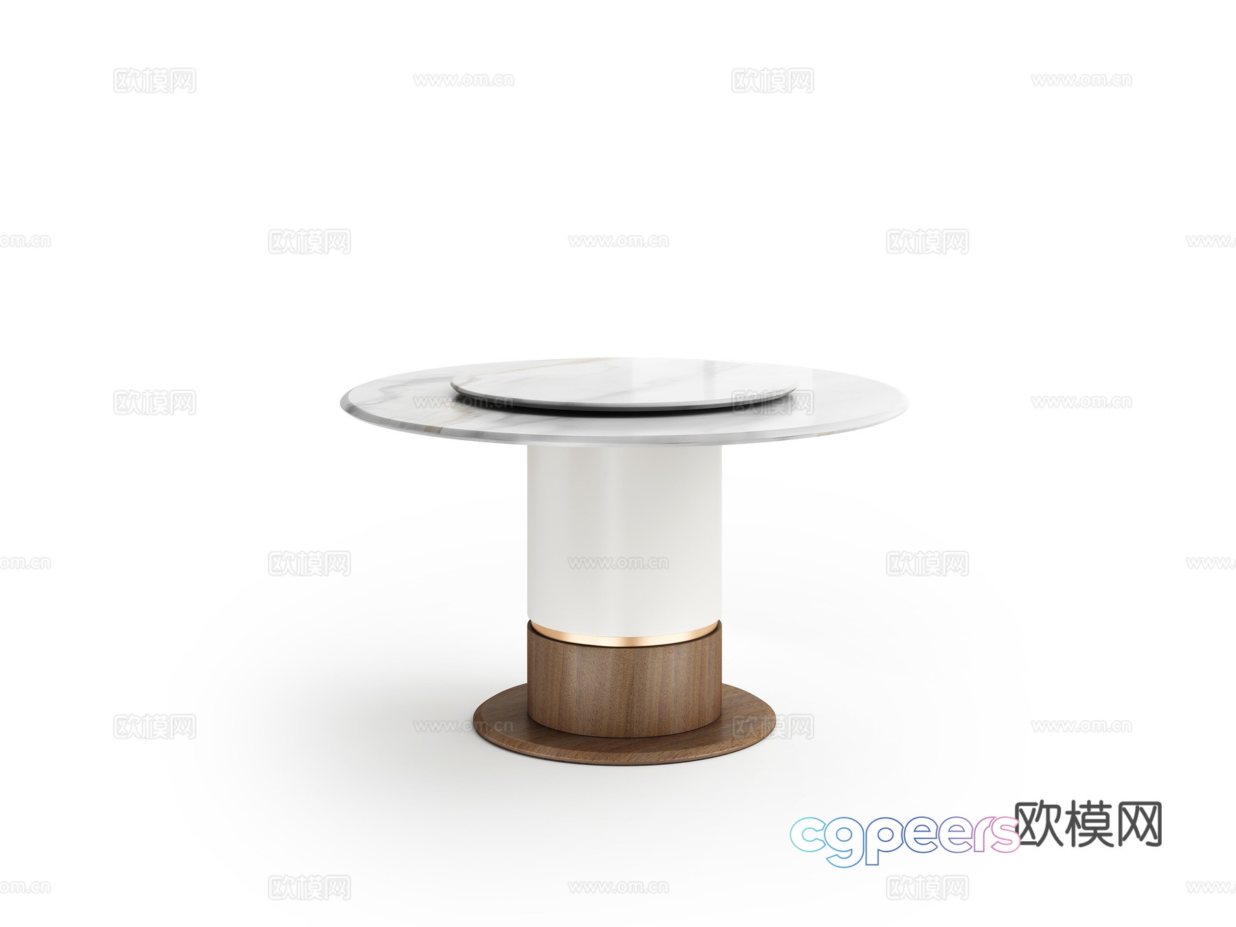 Modern dining table 3d model Modern dining table 3d model