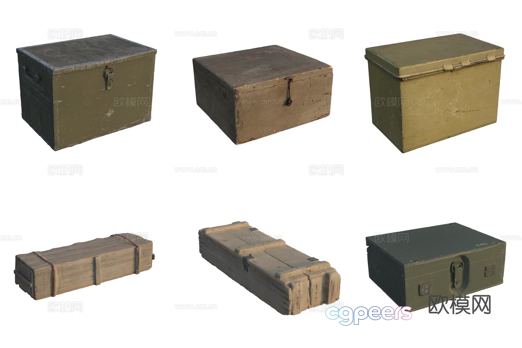 Military equipment wooden box 3d model Military equipment wooden box 3d model