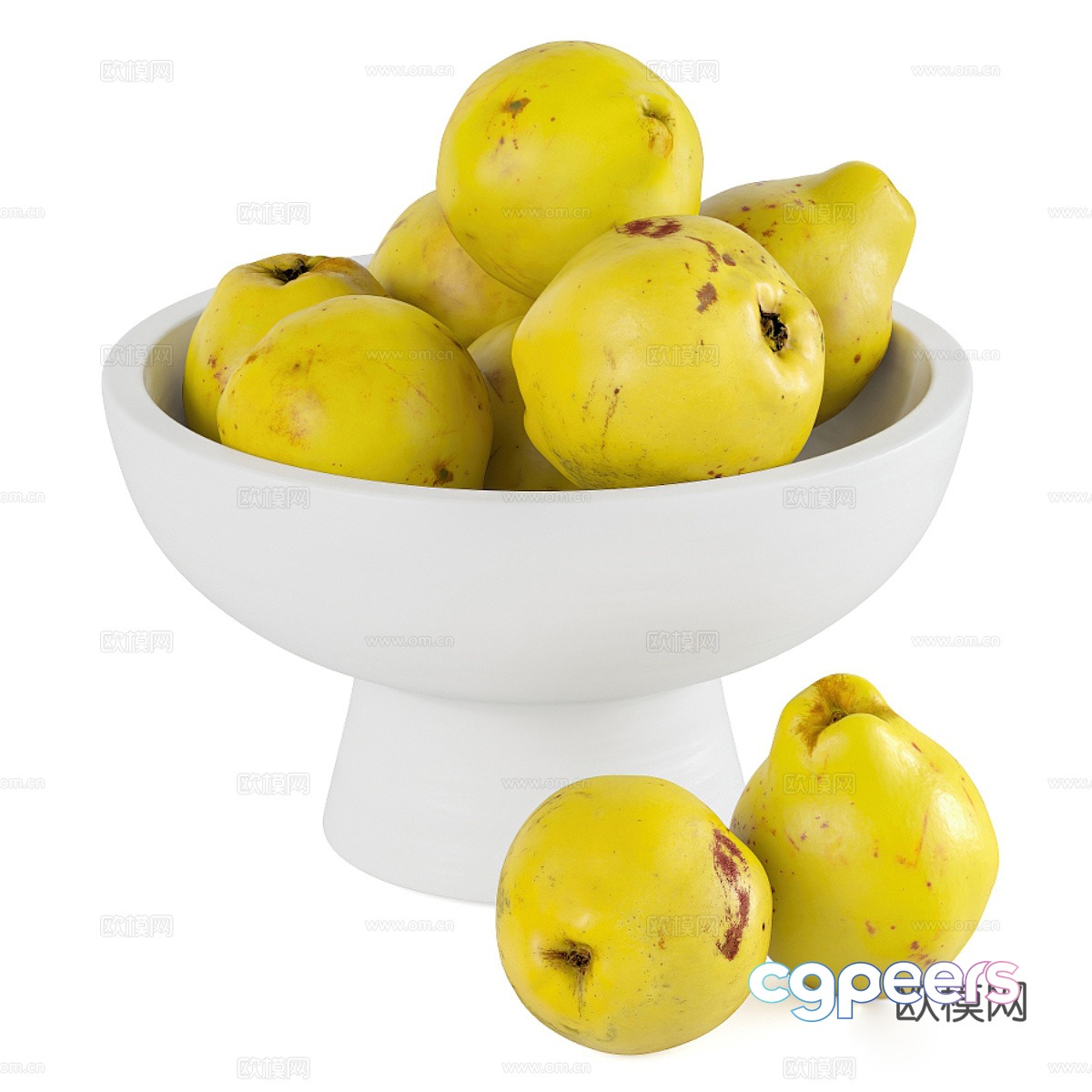 Fruit plate 3D model Fruit plate 3D model