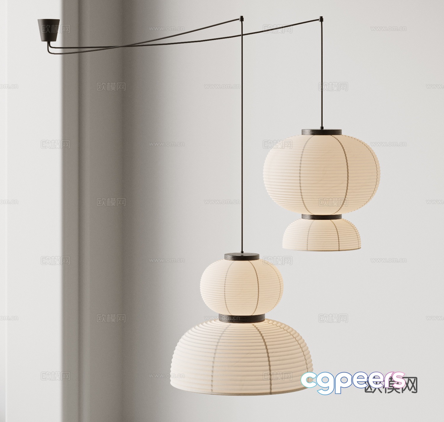 Wasabi Chandelier 3D Model Wasabi Chandelier 3D Model