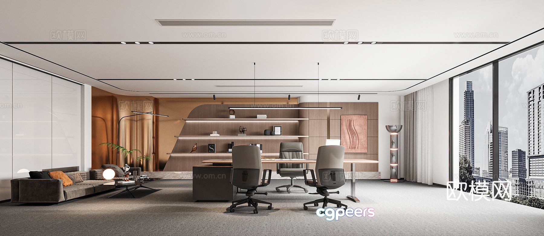 Modern office 3d model Modern office 3d model