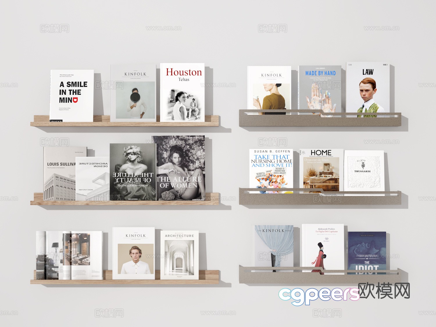 Books 3d model Books 3d model