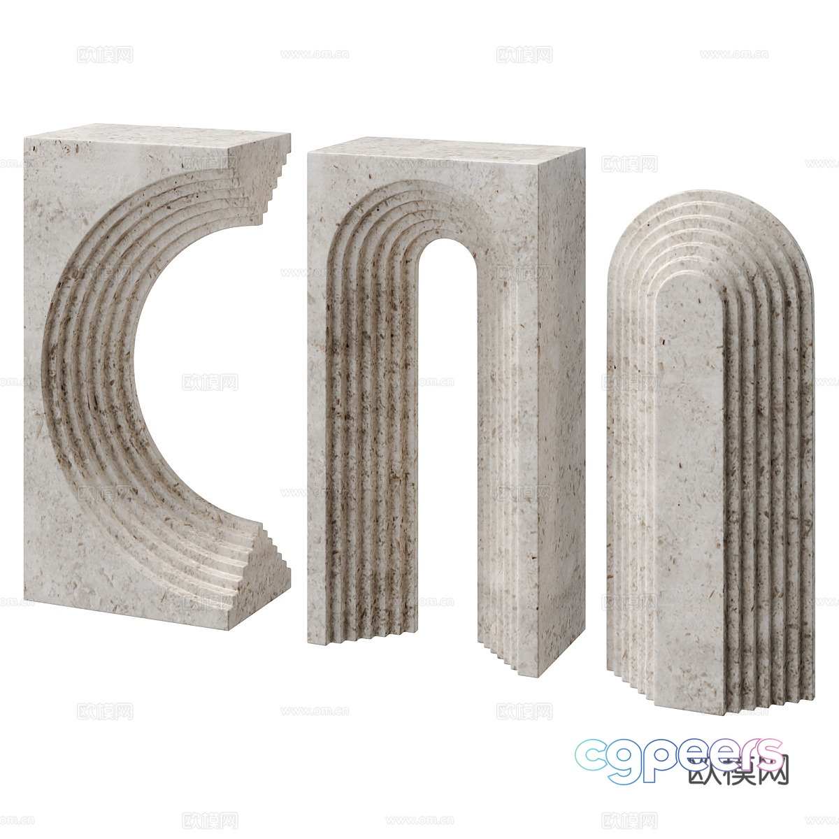Modern Italian minimalist terrazzo sculpture ornaments 3D model Modern Italian minimalist terrazzo sculpture ornaments 3D model