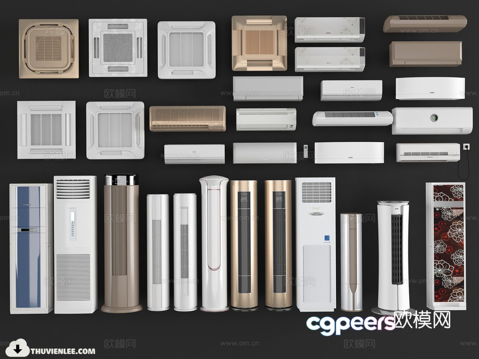 Modern air conditioner air conditioner air outlet air conditioner air outlet 3D model Modern air conditioner air conditioner air outlet air conditioner air outlet 3D model