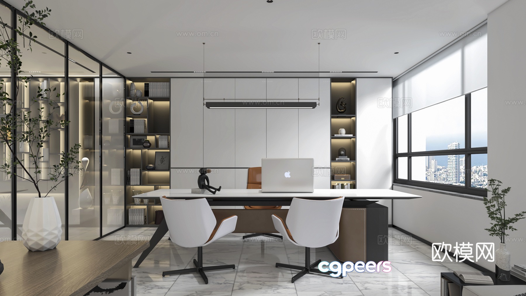 Modern Manager Room Office 3D Model Modern Manager Room Office 3D Model